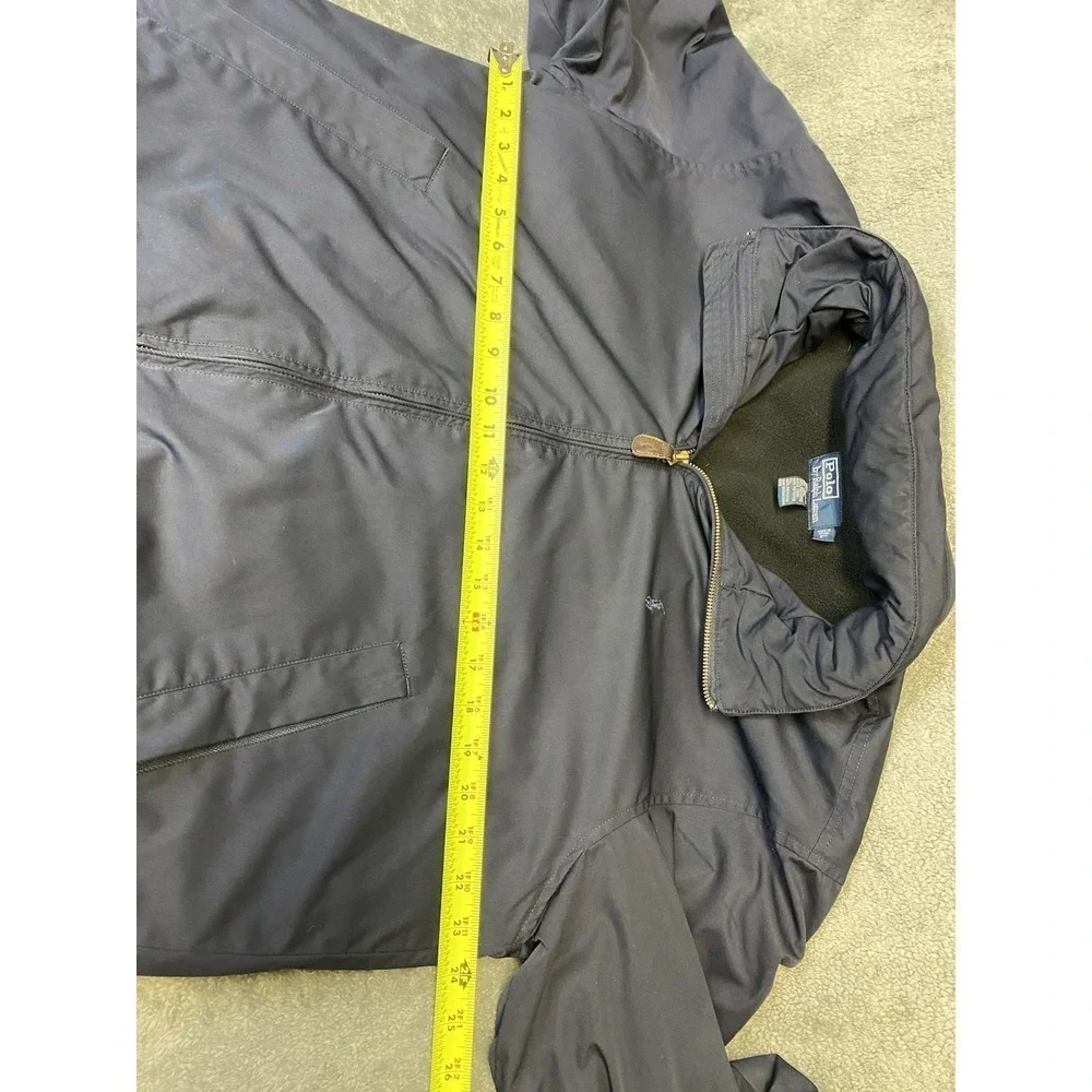 Polo Ralph Lauren Navy Vintage Fleece Lined Jacket Men's Size Large